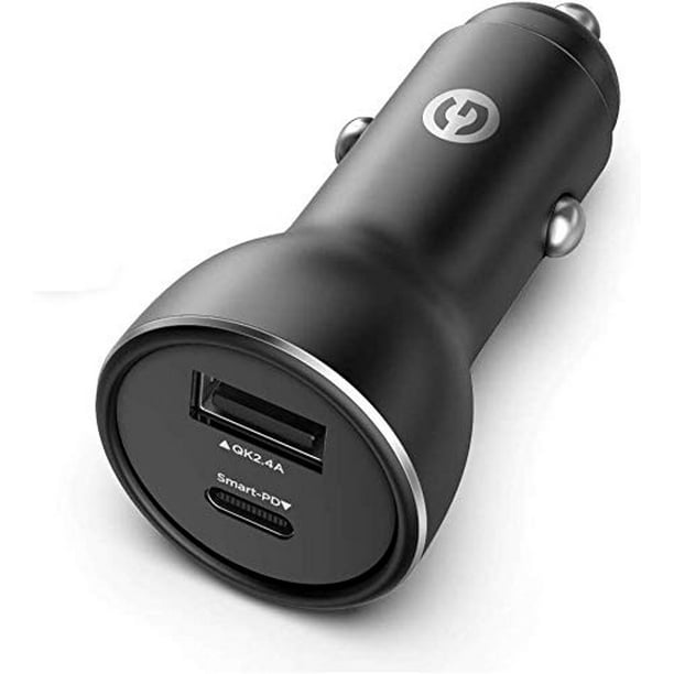 Note 9/Galaxy S10/S9/S8 and More 36W Dual USB QC 3.0 Fast Charging Car Adapter All Metal Car Charger Compatible with iPhone SE/11/11 Pro/XR/X/XS UGREEN Car Charger 